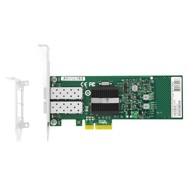 Intel 82576 F2 Dual Port Gigabit SFP PCI Express X4 Ethernet Network