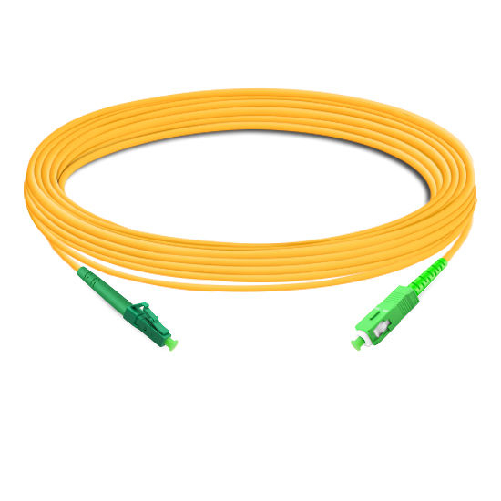 Lc Apc To Sc Apc Simplex Os Sm Pvc Fiber Optic Cable M Fibermall