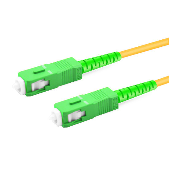 Sc Apc To Sc Apc Simplex Os Sm Pvc Fiber Optic Cable M Fibermall