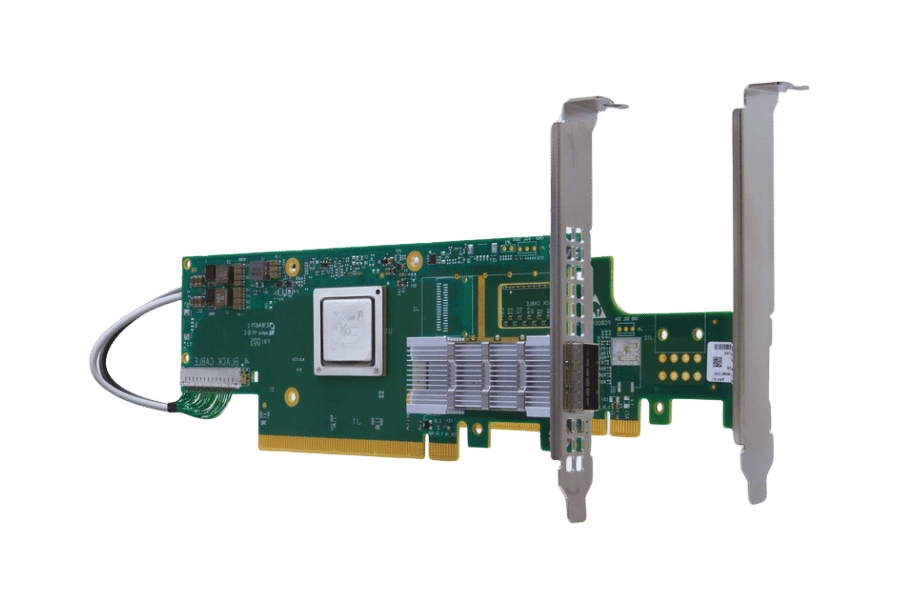 What are the benefits of using a dual-port QSFP56 adapter card?