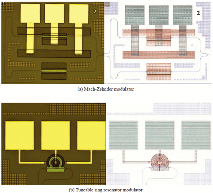 Optical Micrograph and Layout of a Device 