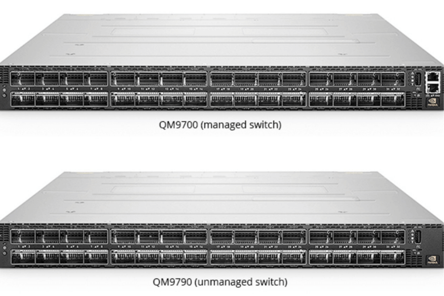 Como o Quantum-2 QM9700 se compara a outros sistemas de switch NVIDIA?