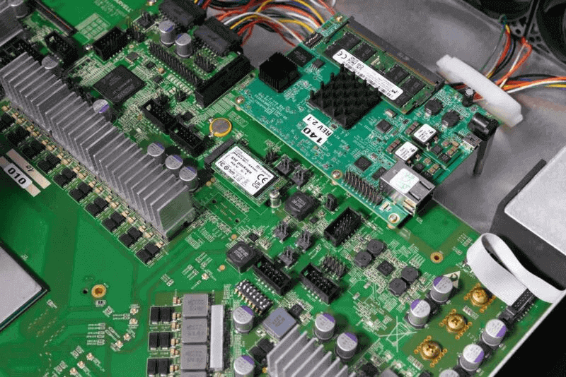 An M.2 SSD is located on the main power distribution board.