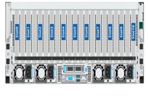 Rear view of the GPU server