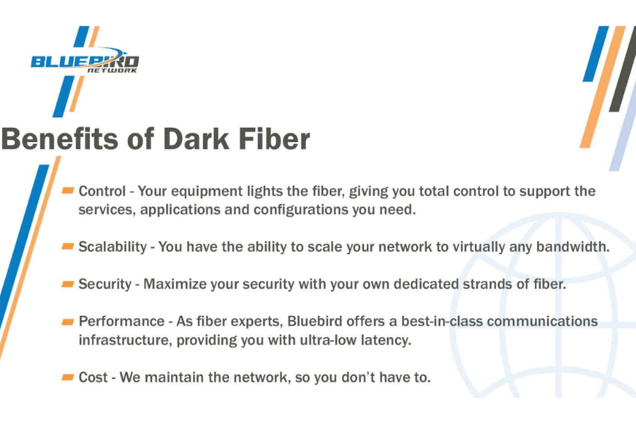 What are the benefits of dark fiber?