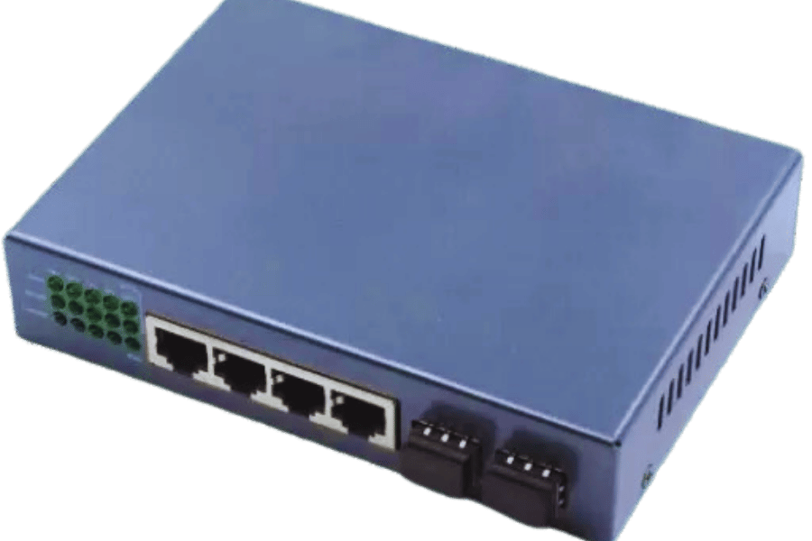 What are the benefits of PoE in 4-port network switches?