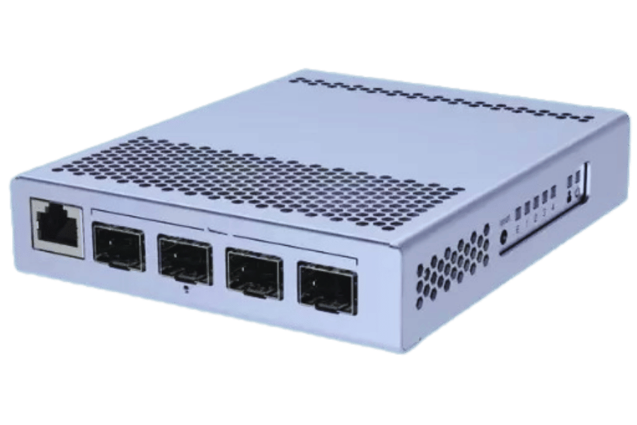 What are the advantages of 4-port switches with SFP ports?