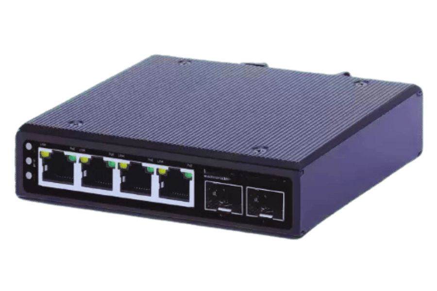 How can I optimize network performance with a 4-port gigabit switch?