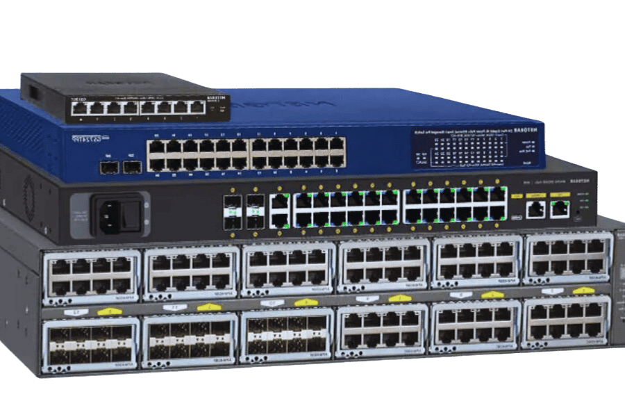 How does a network switch improve network performance?