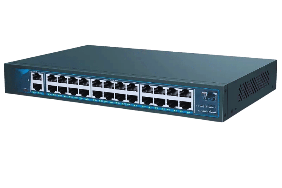 What is the installation process for a network switch?