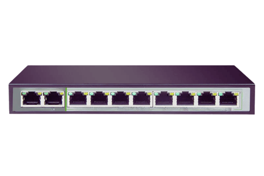 Cómo configurar un conmutador Ethernet Gigabit de 10 puertos