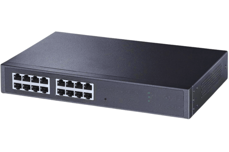 What is a 16-port gigabit ethernet switch?