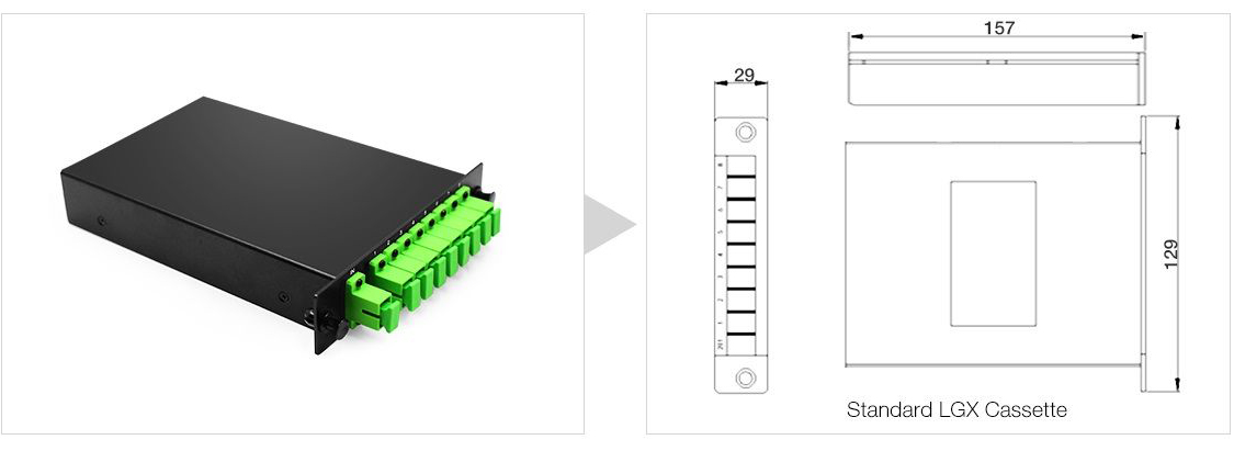 1x16 PLC Fiber Splitter 1U 19" Rack Mount | FiberMall