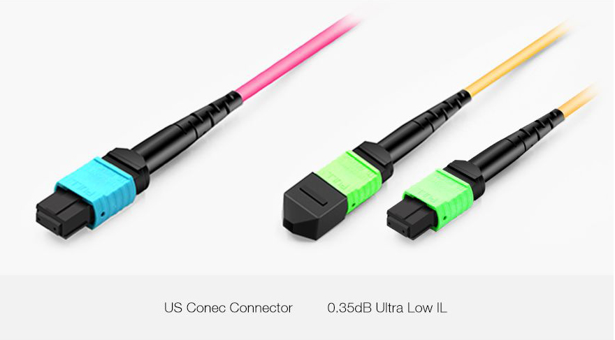 8 Fibers MTP to LC Single Mode OS2 Plenum-rated OFNP 3m | FiberMall