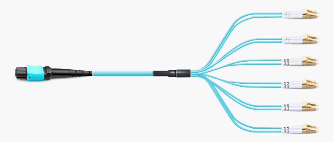 8 Fibers MTP to LC Single Mode OS2 Plenum-rated OFNP 3m | FiberMall