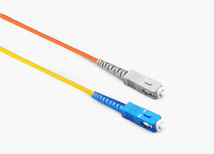 Duplex OM3 50/125 LC-FC Multimode Fiber Optic Cable 7m | FiberMall