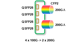 2x200G Muxponder Service Card
