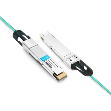 Ruijie Networks 400G-QDD-AOC20M Compatible 20m (66ft) 400G QSFP-DD to QSFP-DD Active Optical Cable