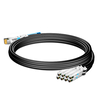 Juniper QDD-8x50G-1M Compatible 1m (3ft) 400G QSFP-DD to 8x 50G SFP56 Passive Direct Attach Twinax Copper Breakout Cable