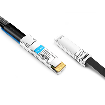 Juniper QDD-8x50G-1M Compatible 1m (3ft) 400G QSFP-DD to 8x 50G SFP56 Passive Direct Attach Twinax Copper Breakout Cable