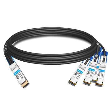 Arista Networks CAB-D-4Q-400G-1M Compatible 1 m (3 pies) 400G QSFP-DD a 4x100G QSFP56 PAM4 Cable de cobre de conexión directa de ruptura pasiva