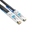 Arista Networks CAB-D-4Q-400G-1M Compatible 1 m (3 pies) 400G QSFP-DD a 4x100G QSFP56 PAM4 Cable de cobre de conexión directa de ruptura pasiva