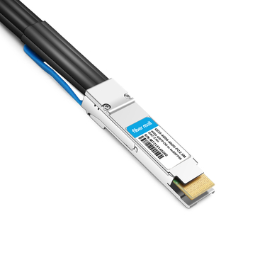 Arista Networks CAB-D-4Q-400-2.5 Compatible 2.5 m (8 pies) 400G QSFP-DD a 4x100G QSFP56 PAM4 Cable de cobre de conexión directa de ruptura pasiva