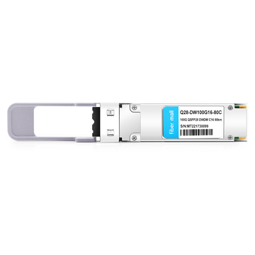 Juniper Compatible 100G DWDM QSFP28 PAM4 Single Wave C16 1564.68nm 100GHz LC 80km DDM Optical Transceiver Module