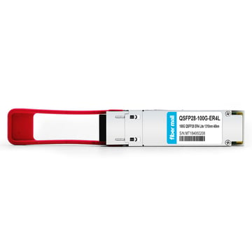 Ruijie Networks 100G-QSFP-ER4-SM1310 Compatible 100G-ER4 QSFP28 1310nm 40km with FEC, 30km without FEC Duplex LC DDM SMF Optical Transceiver Module