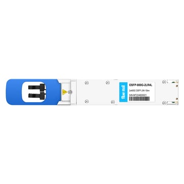 Módulo transceptor óptico SMF compatível com Juniper OSFP-2X400G-LR4-P 2x400G LR4 PAM4 CWDM4 Dual duplex LC 10km SMF