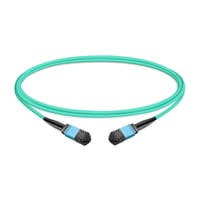 3m (10ft) 12 Fibers Low Insertion Loss Female to Female MPO Trunk Cable Polarity B APC to APC LSZH Multimode OM3 50/125