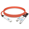 OSFP8-2QSFP112-AC4M 4m (13ft) 800G Twin-port OSFP to 2x400G QSFP112 InfiniBand NDR Breakout Active Copper Cable