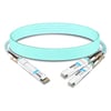 Juniper QDD-2X200G-AOC-3M Compatible 3m (10ft) 400G QSFP-DD to 2x200G QSFP56 Breakout Active Optical Cable