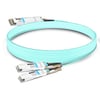 Ruijie Networks QDD-2Q56-AOC3M Compatible 3m (10ft) 400G QSFP-DD to 2x200G QSFP56 Breakout Active Optical Cable