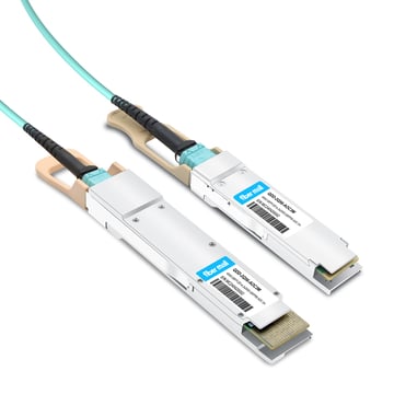 Juniper QDD-2X200G-AOC-3M Compatible 3m (10ft) 400G QSFP-DD to 2x200G QSFP56 Breakout Active Optical Cable