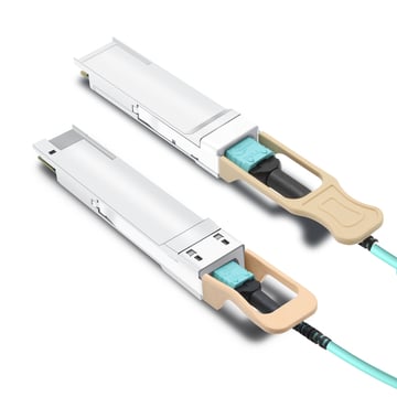 Juniper QDD-2X200G-AOC-3M Compatible 3m (10ft) 400G QSFP-DD to 2x200G QSFP56 Breakout Active Optical Cable