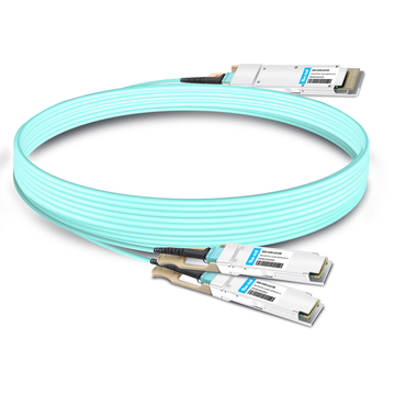 Juniper QDD-2X200G-AOC-5M Compatible 5m (16ft) 400G QSFP-DD to 2x200G QSFP56 Breakout Active Optical Cable