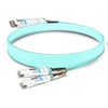 Juniper QDD-2X200G-AOC-10M Compatible 10m (33ft) 400G QSFP-DD to 2x200G QSFP56 Breakout Active Optical Cable