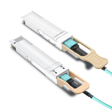 Juniper QDD-2X200G-AOC-10M Compatible 10m (33ft) 400G QSFP-DD to 2x200G QSFP56 Breakout Active Optical Cable