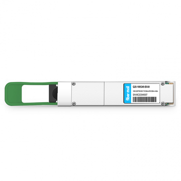 Mikrotik Compatible 100G QSFP28 BIDI TX1304nm/RX1309nm Single Lambda LC SMF 40km PAM4 DDM Optical Transceiver Module