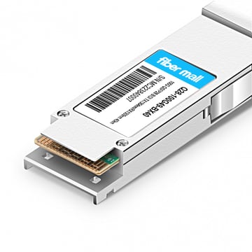 Mikrotik Compatible 100G QSFP28 BIDI TX1304nm/RX1309nm Single Lambda LC SMF 40km PAM4 DDM Optical Transceiver Module