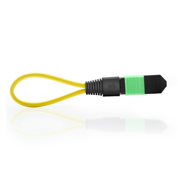 8 Fibers MPO APC Female OS2 9/125 Single Mode Fiber Loopback Cable