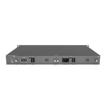 The Standard 1U Rack, Provides 4 Service Slots OEO/EDFA/OLP, 1 Fan Slot and 2 Power Slots