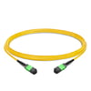 1m (3ft) 16 Fibers Female to Female MPO Trunk Cable Polarity B LSZH OS2 9/125 Single Mode