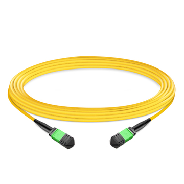 16 Fibers OS2 Single Mode Fiber MPO Patch Cable 10M | FiberMall