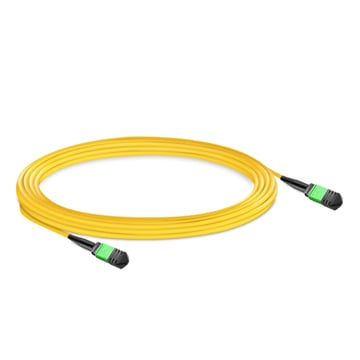 10m (33ft) 16 Fibers Female to Female MPO Trunk Cable Polarity B LSZH OS2 9/125 Single Mode