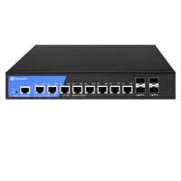 S3100-8T4X, 8-Port Ethernet Switch L3, 8x 10/100/1000/2500/10G BASE-T RJ45-Ports, mit 4x 1G/10G SFP+ Uplinks