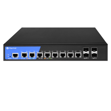 Switch 8 port 1G with 4x 1G/10G SFP+ L3 Up1inks | FiberMall