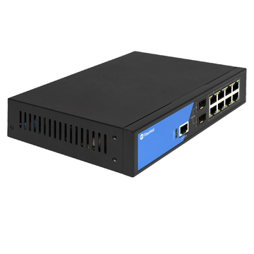 S2100-8T2S, 8-Port Ethernet Switch L2+, 8x 10/100/1000BASE-T RJ45, with 2x 1G SFP Uplinks