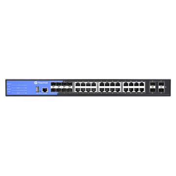 S3100-16T8TS4X, 16-Port Ethernet Switch L3, 16x 10/100/1000BASE-T RJ45, with 8 x 1Gb RJ45/SFP Combo and 4 x 1Gb SFP Uplinks